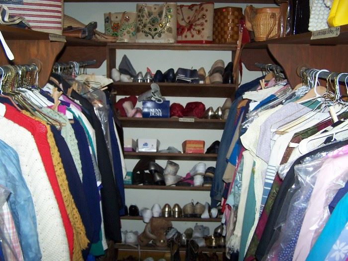 Clothes, shoes, purses