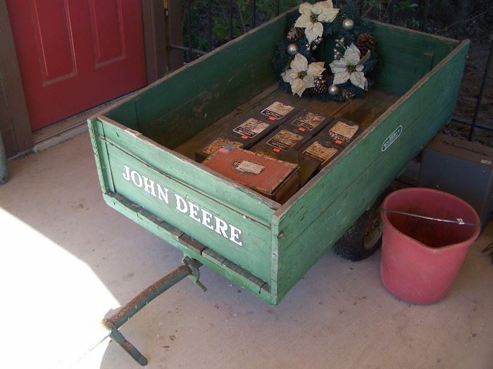 Vintage John Deere trailer