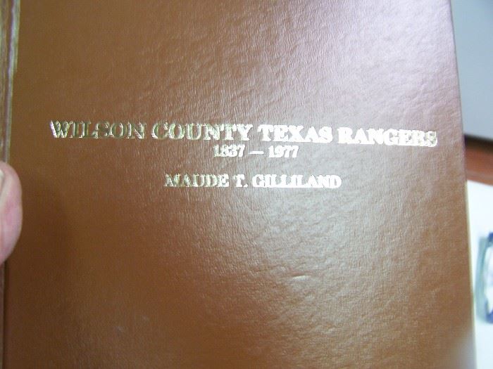 Wilson County Texas Rangers by Maude Gilliland, signed