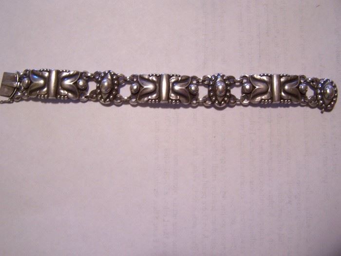 George Jenson sterling bracelet, signed, Denmark #7