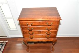 small chest by front door