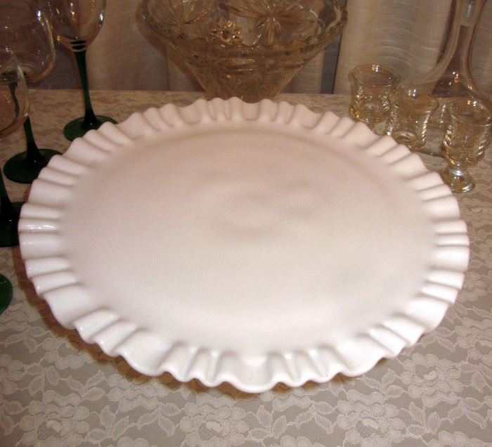 Fenton footed cake plate
