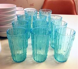 Turquoise blue tumblers