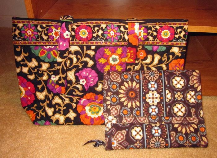 Vera Bradley tote (new with tags), plus a Vera Bradley travel jewelry bag (new with tags)