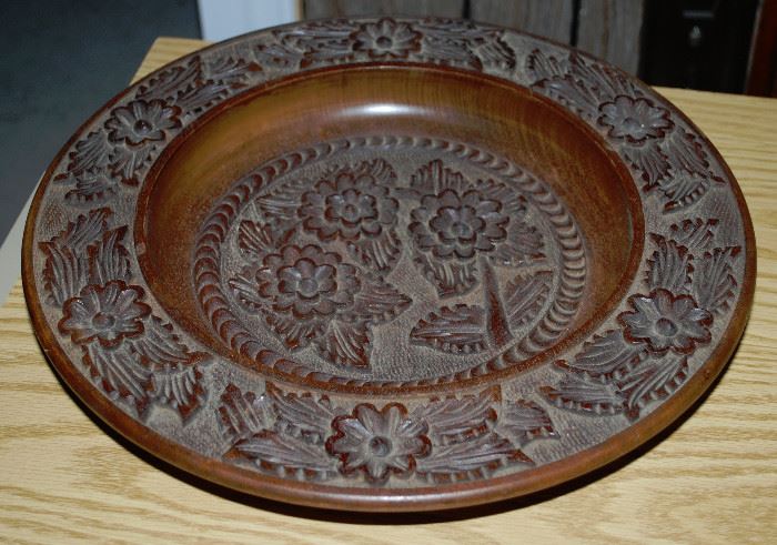 Wood Carved platter