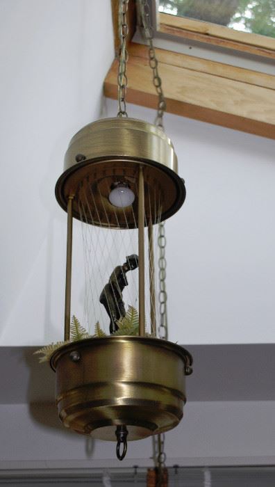 Hanging Lamp with Oil Threads