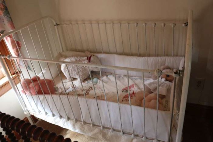 Cast Iron Antique Baby Crib