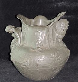 Lot 68 Kayserzinn Pewter Vase (No. 4093), Angel with Child, 1892-1902