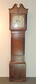 Lot 125 English Oak-case Tall Clock with dial marked for Robert Jones, Amlwch