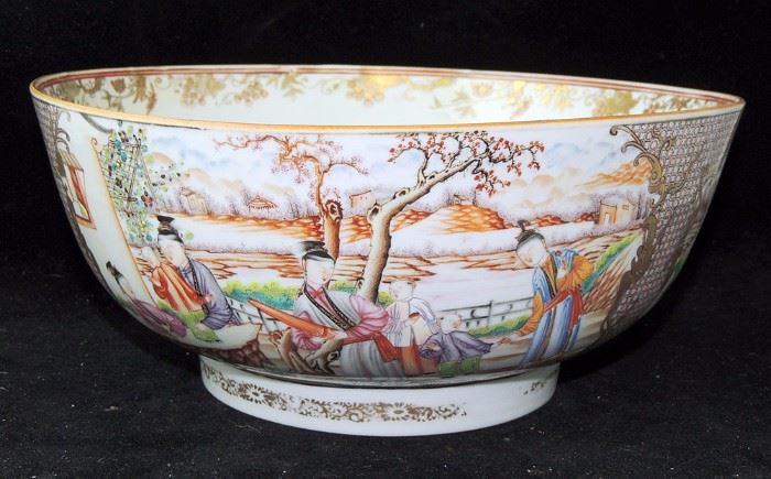 Lot 188 Chinese Export Famille Rose Center Bowl