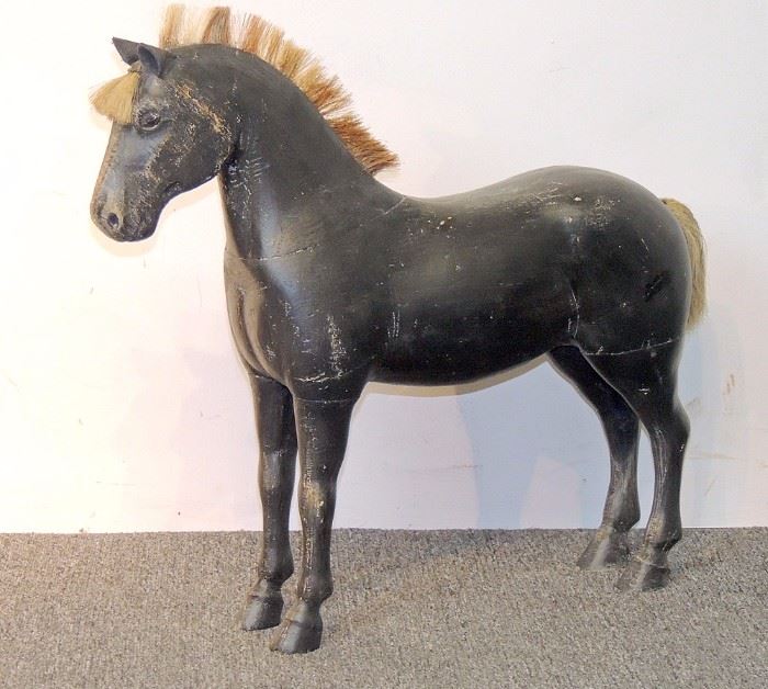 Lot 285 Folk Art Carved and Painted Horse