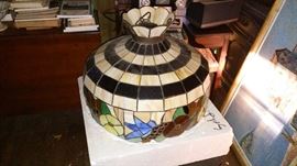 Hanging Lamp Shade in the Tiffany style.