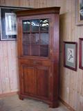 Early Walnut Corner cupboard