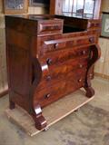 Period Empire mahogany chest.