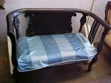Mahogany settee