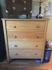 Light oak bureau