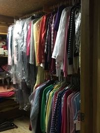 Tons of clothing size 10-14petite. Name brands! Suits, blazers, coats, pants, dresses, etc.