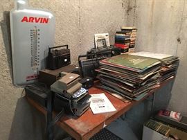 Records, Cassettes, 8 Tracks, Polaroids, AM/FM Radios