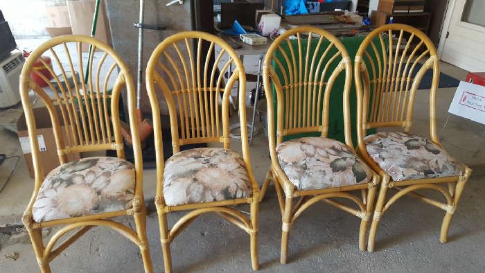 bamboo chairs  $50 for all   NOW $25 for all
