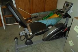 exercise bike & garden cart