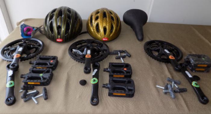 HCE038 Bicycle Supplies - Helmets, Bells, Crank & Pedal Set & More
