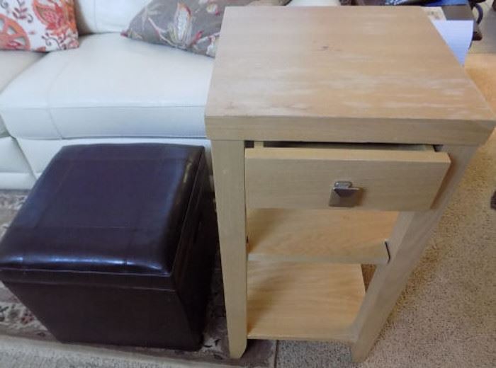 HCE067 Footstool and Side Table
