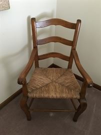 Antique/Vintage Raffia Ladder Back Chair - French Country inspired 