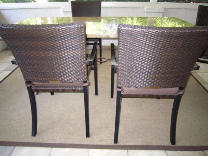 4 Parker James patio chairs