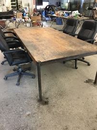 Conference table with chairs