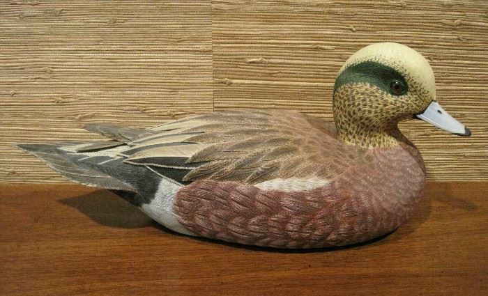 1987 Hand Carved Duck Decoy by Gary Hill	