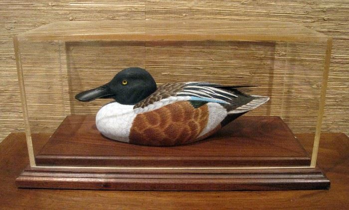 Hand Carved Spoonbill Drake Duck Decoy Gary Hill