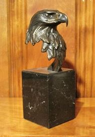 Bronze Sculpture "Golden Eagle Bust" Mike Curtis