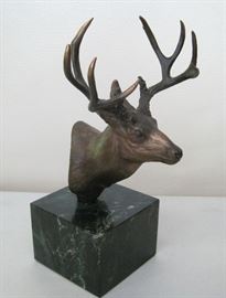 Bronze "Mule Deer Head Study" William Davis