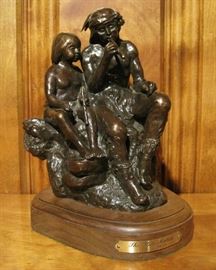 Bronze Sculpture "Flute Makers" Carl Smith