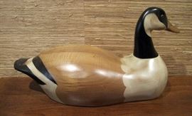 Large Cabelas Wooden Goose Decoy