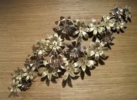 46" Metal Wall Sculpture "Clematis" Zunterstein