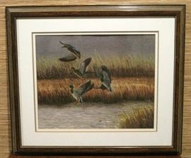 Watercolor Painting "Suddenly Started" Bruce Dines	