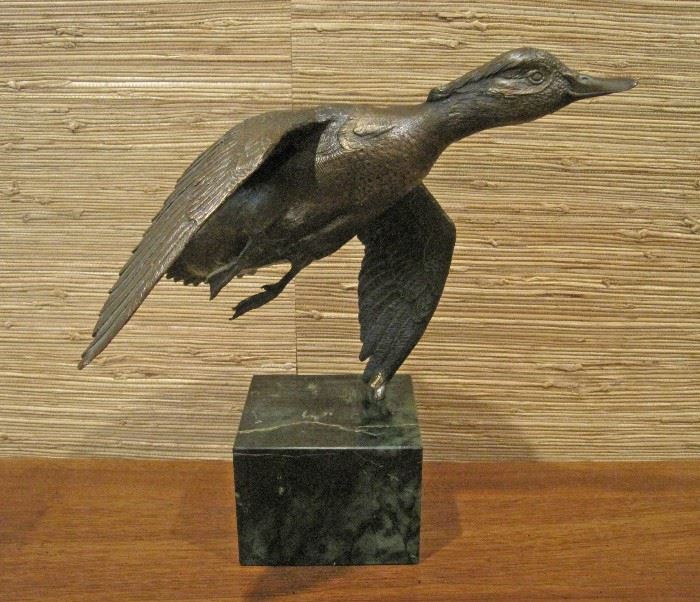 Bronze Sculpture "Mallard Duck" William Davis