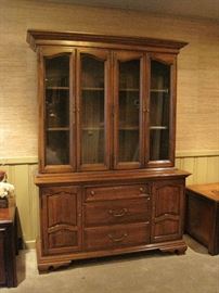 High Quality China Cabinet by Willett			
China cabinet by Willett Manufacturing. 56" wide, 20" deep, and 79" tall.