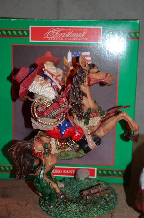 Santa Cowboy Figurine