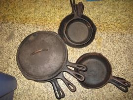 Some of the cast iron pieces.