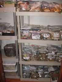 Bagged costume jewelry wear and repair.