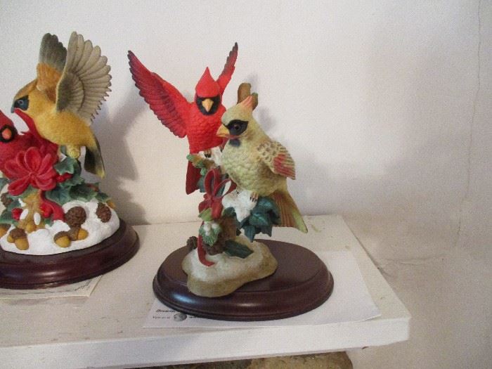 Collection includes the Lenox wild birds series, all with authenticity certificates