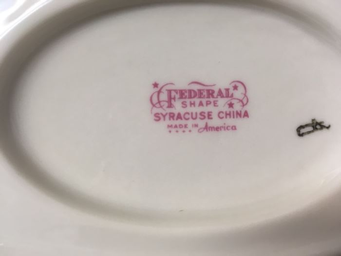 Federal Shape Syracuse Stansbury china