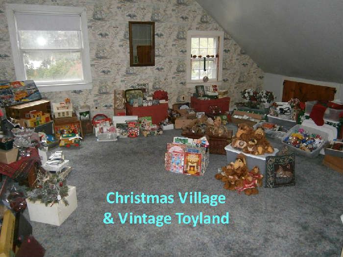 Decorative Christmas items, Alf collection, Fisher Price toys (60's or 70's) and more!