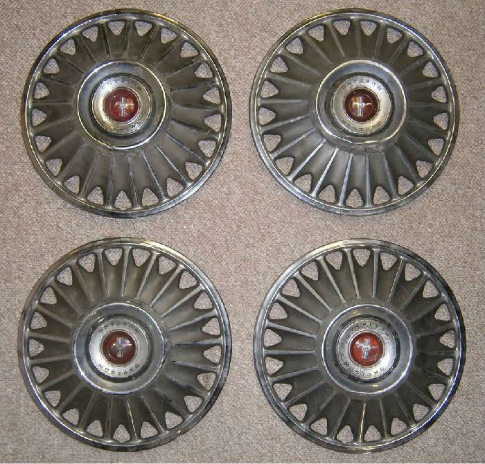 Authentic 1967 Ford Mustang Hubcaps - asking $80