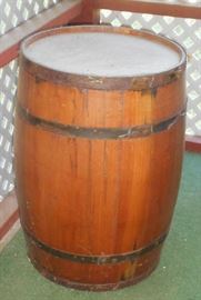 Old wooden Barrel - 2 available - asking $40 for 1 or buy both for $75.