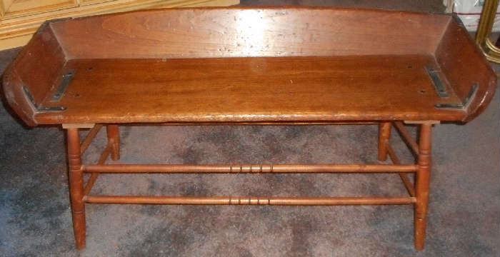 Old wooden sleigh bench.  Asking $125