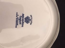 BLUE WILLOW DINNERWARE.