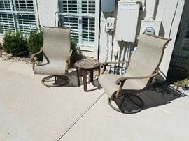 Outdoor swivel rockers